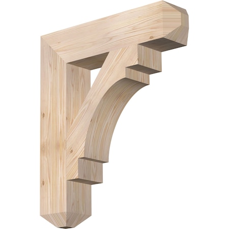 Ekena Millwork Merced Craftsman Smooth Bracket, Douglas Fir, 5 1/2"W x 26"D x 30"H BKT06X26X30MRC04SDF